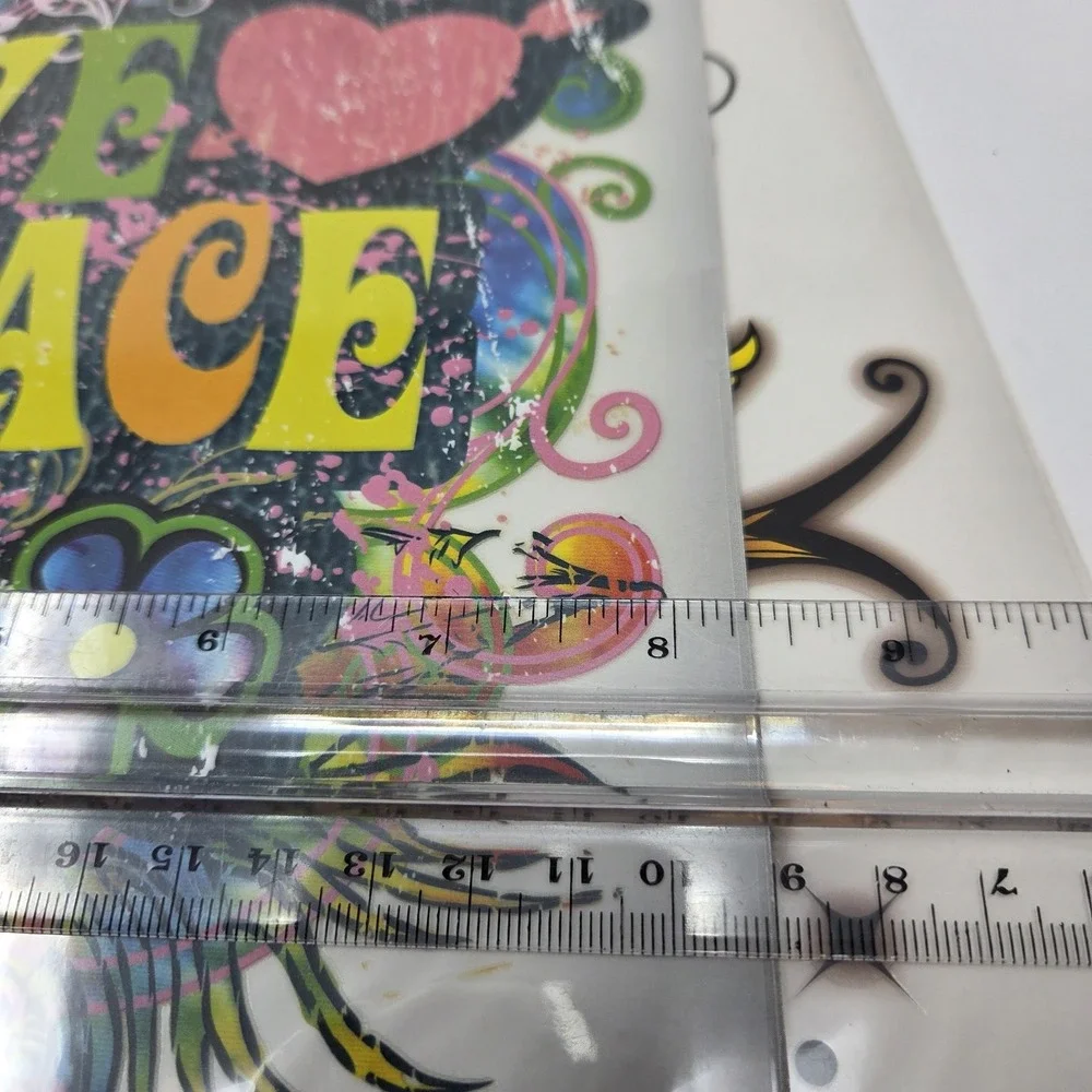 Iron On Transfers For T-Shirts & Other Light‎ Color Fabrics Set Of 3 8x10